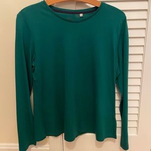 Boden basic green long sleeved t-shirt